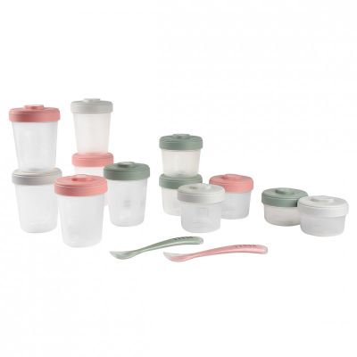 Set 12 recipiente hrana Beaba Eucalyptus 2x90 ml, 4x150 ml, 6x250 ml ERFB913502