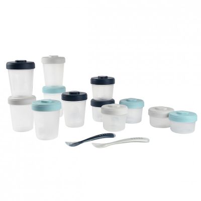 Set 12 recipiente hrana Beaba Storm 2x90 ml, 4x150 ml, 6x250 ml ERFB913501