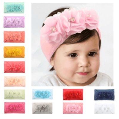 Bentita lata cu floricele cu perlute MDx-19018-R25