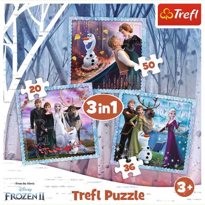 PUZZLE TREFL 3IN1 FROZEN2 REGATUL DE GHEATA VIV34853