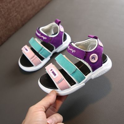 Sandale cu barete colorate pentru fetite MDM908-2