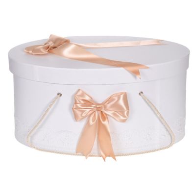 Cutie trusou botez dantela crem / ivoire si fundite asortate unisex Denikos® 813 NKO5242
