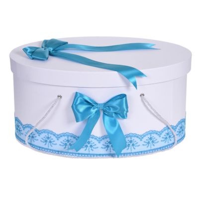 Cutie trusou botez dantela turcoaz si fundite asortate baietel Denikos® 809 NKO5238