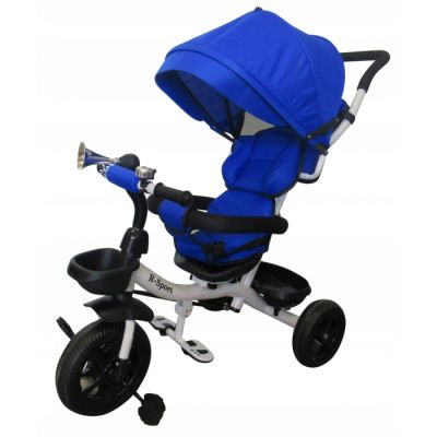Tricicleta cu pedale 3 in 1 r-sport t4 - albastru edeedit02albastru