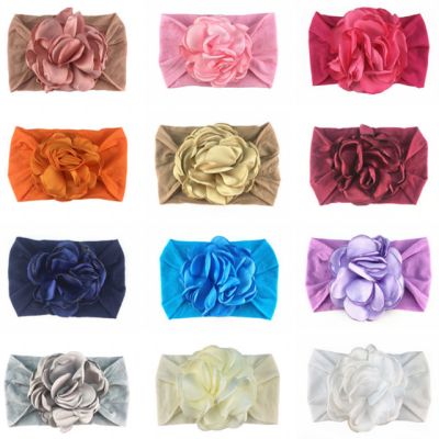 Bentita lata cu floare din saten aplicata MDFD361-c7