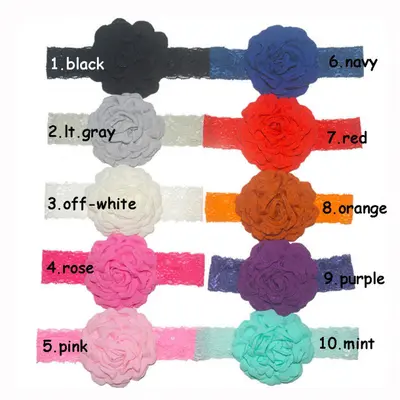 Bentita din dantela cu floare MDFD317-c8