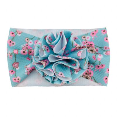 Bentita lata bleu cu floricele roz MDXPP10-1-c11