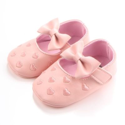 Pantofiori roz pentru bebelusi - Inimioare - MDD0730-2-p13.3-6 luni