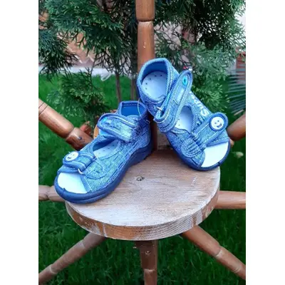 Sandalute pentru baietei din blugi - Super Boy VIG126