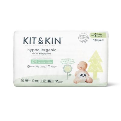 Scutece hipoalergenice eco kit&kin, marimea 2, 4-8 kg , 38 buc tnakks2nappiesrl