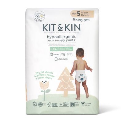 Scutece hipoalergenice eco kit&kin chilotel junior, marimea 5, 12-17 kg, 20 buc  tnakks5pantscp