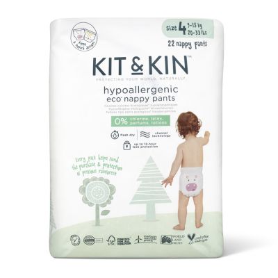 Scutece hipoalergenice eco kit&kin chilotel maxi, marimea 4, 9-15 kg, 22 buc  tnakks4pantshl