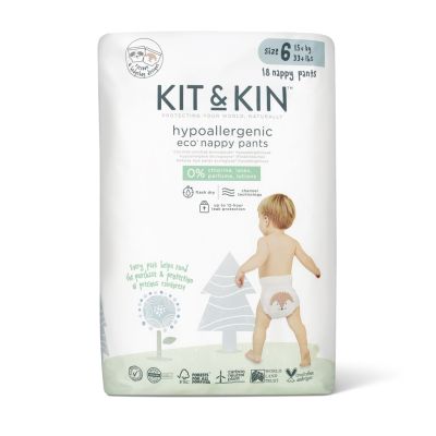 Scutece hipoalergenice eco kit&kin chilotel xl6, marimea 6, 15 kg+, 18 buc  tnakks6pantszr