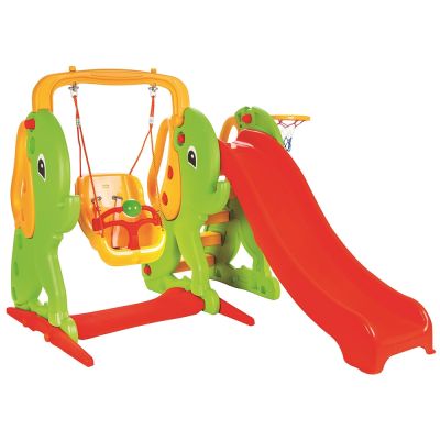 Centru de joaca pilsan elephant slide and swing set hubpl-06-161
