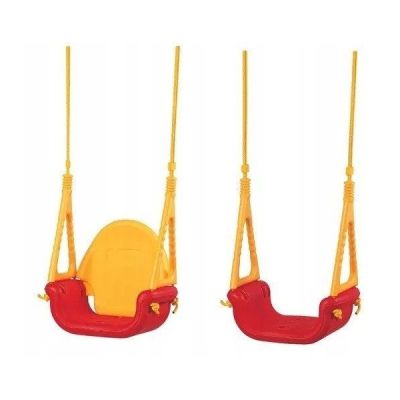 Leagan convertibil 3 în 1 ecotoys sw-1421 - rosu cu galben edesw-1421