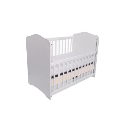 Patut vessanti como culisant cu sertar - alb cu bej + saltea cocos confort 120 x 60 x 12 cm edep12dclcs_d102