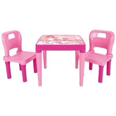Set masuta cu 2 scaune pentru copii pilsan hobby study table pink hubpl-03-414-pi