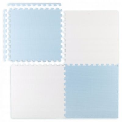 Salteluta de joaca 120 x 120 cm ricokids 7482 - alb - albastru edeedi7482