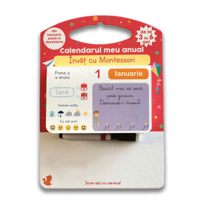 Calendarul meu anual - invat cu montessori - de la 3 la 6 ani