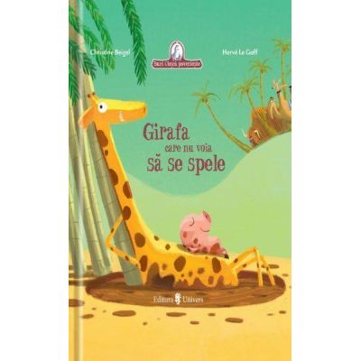 Girafa care nu voia sa se spele