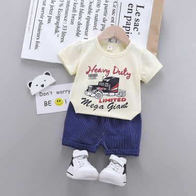 Costum cu tricou ivoire pentru bebelusi - Heavy Duty MBHQ308-26