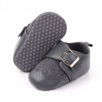 Pantofi eleganti gri cu catarama MBd2425-2-p19