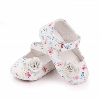 Pantofiori albi pentru fetite - Frunzulite colorate MBd2583-2-p8