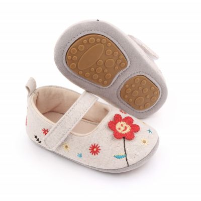 Pantofiori crem - Floricica MBd2590-2-p23.3-6 luni (Marimea 18 incaltaminte)