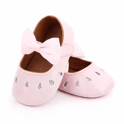 Pantofiori din lac cu puncte argintii (Marime Disponibila: 6-12 luni (Marimea 19 incaltaminte)),MBd2556-2-p13