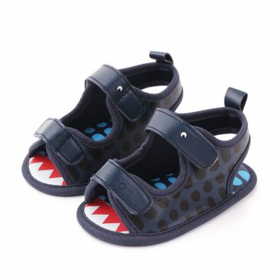 Sandalute bleumarine cu barete - Croco MBd2412-4-p23