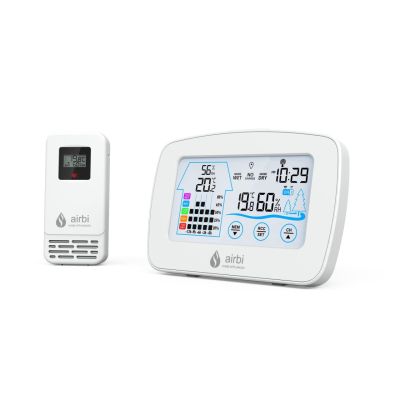 Set Termometru si higrometru digital cu transmitator wireless extern Airbi CONTROL BI1020