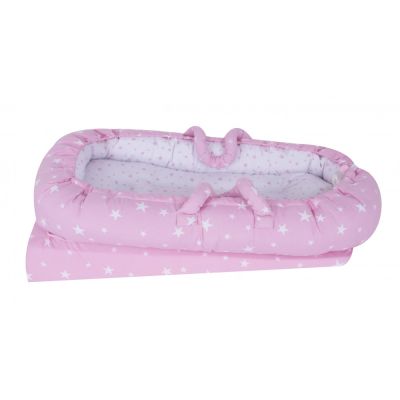 Co-sleeper anti-reflux Pink Stars SeviBebe BBKSEV_273-02