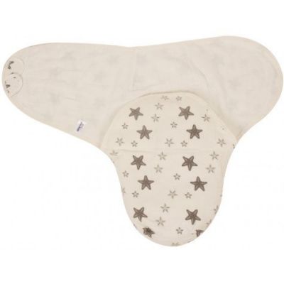 Paturica infasat bumbac organic Grey Stars Sevibebe BBKSEV_306-73