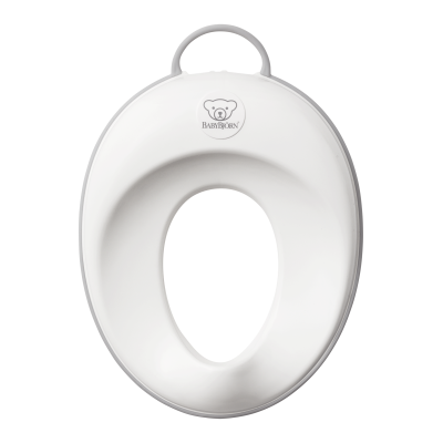 BabyBjorn - Reductor pentru toaleta Toilet Training Seat, White/Grey BSAFE058028A