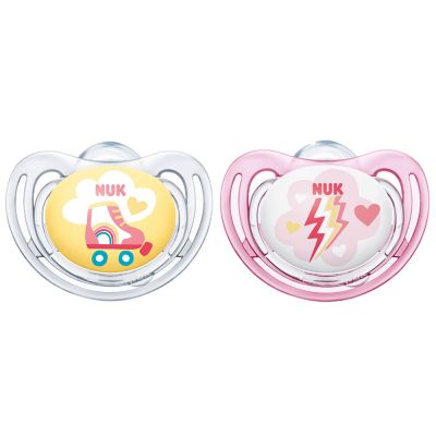 Nuk Suzeta Freestyle Silicon M2 Galben 6-18 luni 2 Bucati Set ERFMAR-N3652