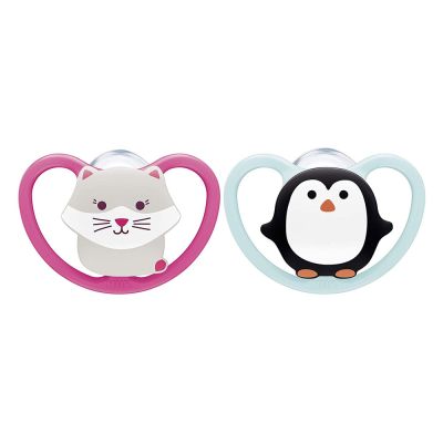 Suzeta Nuk Space Silicon M2 Pinguin 6-18 luni 2 Bucati Set ERFMAR-N3638