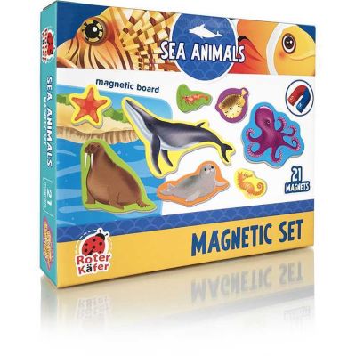 Set magnetic Animale Marine cu Plansa magnetica inclusa, 21 piese Roter Kafer RK2090-05 BBJRK2090-05_Initiala