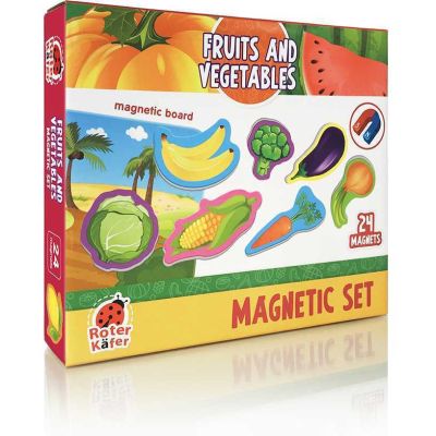 Set magnetic Fructe si Legume cu Plansa magnetica inclusa, 24 piese Roter Kafer RK2090-06 BBJRK2090-06_Initiala