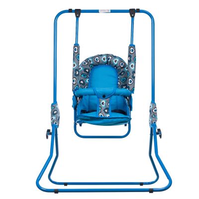Leagan pentru copii, Top Kids, pentru interior si exterior, Blue Hearts KRT4100ATH2BH