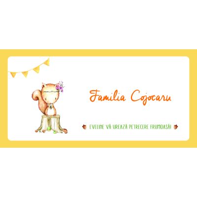 Place card Vulpita - SHYFL040