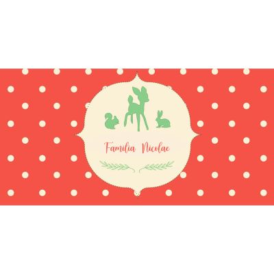 Place card Prietenii din padure - SHYFL047