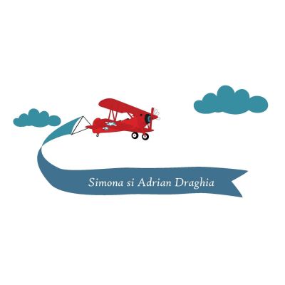Place card Avion - SHYFL053