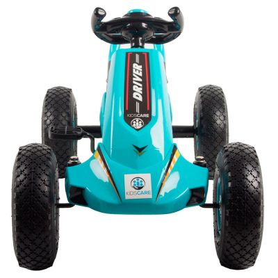 Kart cu pedale si roti gonflabile Driver Kidscare Albastru SUPKC_D01_albastru