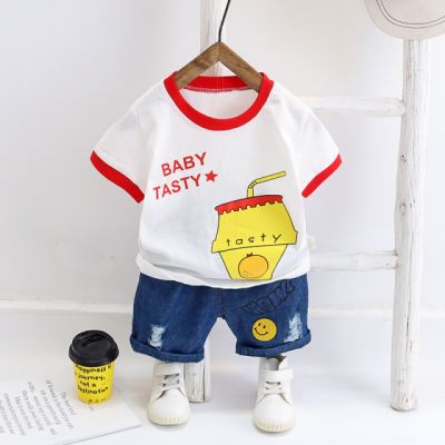 Costum pentru baietei - Baby tasty MDW-116-2.6-9 luni (Marimea 19 incaltaminte)