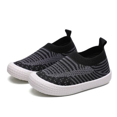 Mocasini negri cu model gri petrol MBA355-4-p12.Marimea 23