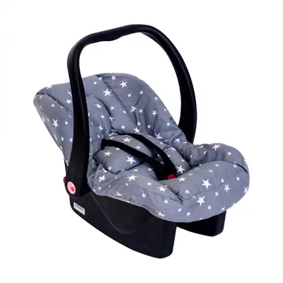 Husa scoica auto cu reductor Grey Stars SeviBebe BBKSEV_61-13