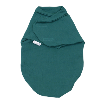 Sistem De Infasare Baby Swaddle Puzzle Bumbac Muslin Verde, Amy, 72x60cm Pjb80895