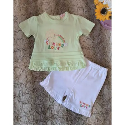 Compleu cu pantalonasi scurti Summer Love 15625