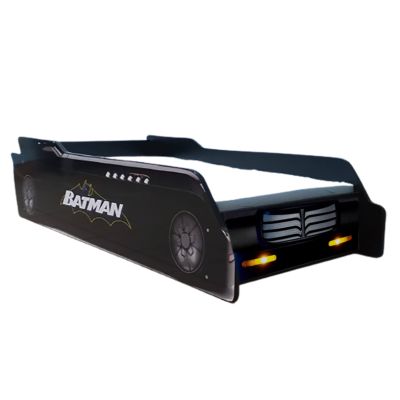 Pat Masina Lui Batman Baieti 2-16 Ani Batmobile Cu Saltea Inclusa 180x80cm CMG2511
