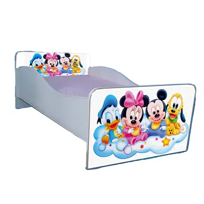 Pat Minnie Si Prietenii Copii 2-12 Ani Cu Saltea SafeNest 160x80, Fara Sertar Ptv2203